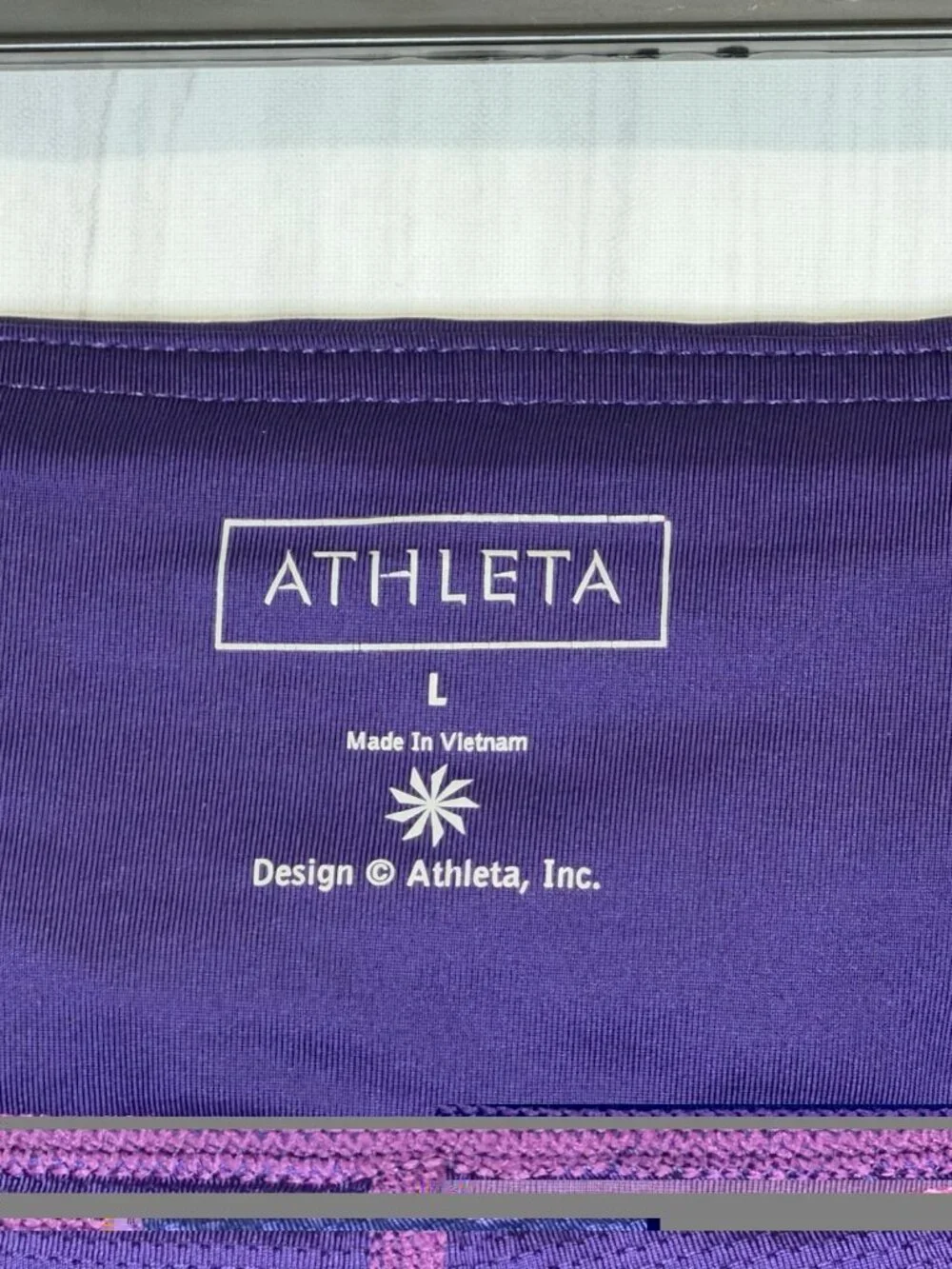 Athleta Swagger Tiered Tennis Skort Skirt Sz Large Deep Purple Drawstring